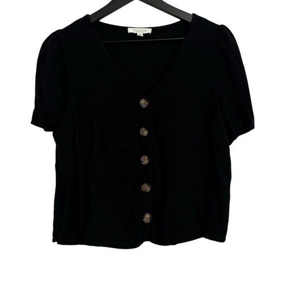 KIRIOUS LOS ANGELES Tops - Kirious Black Button-Down Shirt
